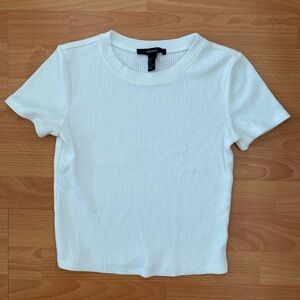 short sleeve ribbed top
